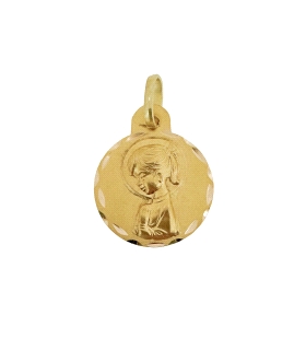  MEDALLA VIRGEN NIÑA ORO 18 KTES. 15 MM.                                                            
