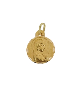 MEDALLA VIRGEN NIÑA ORO 18 KTES. 15 MM.                                                             