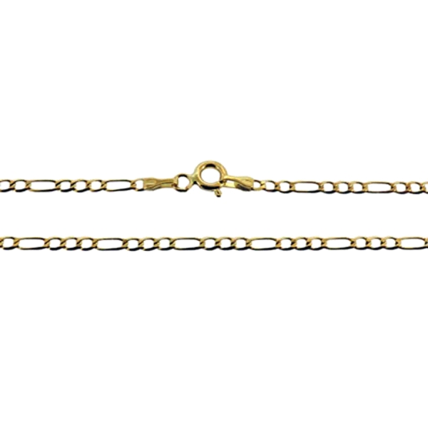 COLLAR CADENA 3 X 1 ORO 18 KTES. 50 CM                                                              