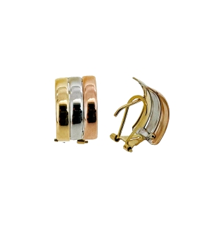 PENDIENTES CLASICOS ORO 18 KTES. 14 X 9                                                             