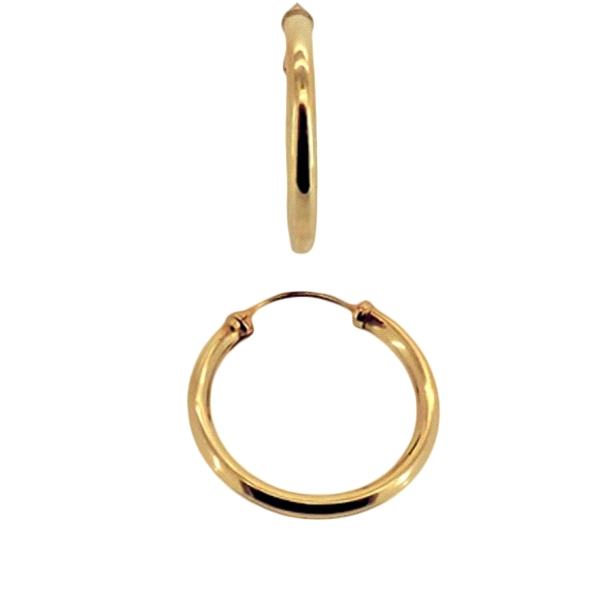 PENDIENTES CRIOLLA UNISEX ORO 18 KTES. 2                                                            