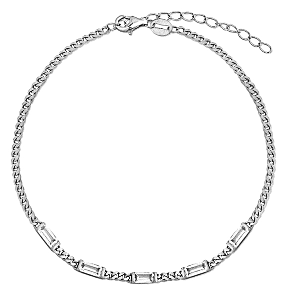 PULSERA MUJER PLATA 1ª LEY 16 + 4 CM.                                                               