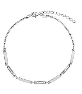 PULSERA MUJER PLATA 1ª LE 16 + 3 CM.                                                                