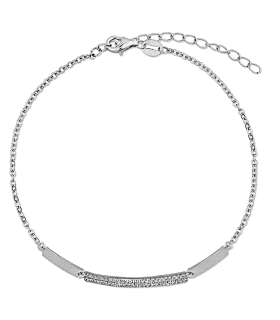PULSERA MUJER PLATA 1ª LEY 16 + 3 CM.                                                               