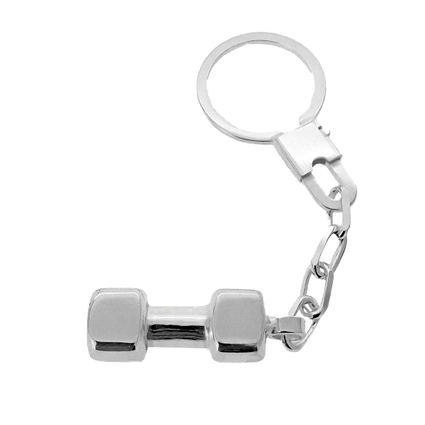 LLAVERO HUESO PERRO MACIZO PLATA 1ª LEY                                                             