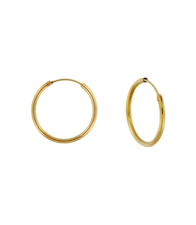 PENDIENTES ARO UNISEX ORO 1ª LEY 1.20X14
