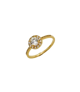 SORTIJA CLASICA PLATA 1ª LEY CHAPADA 8 M                                                            