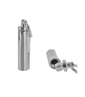 COLGANTE PORTA CENIZAS PLATA 1ª LEY 32 X 8 MM