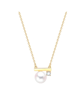 COLLAR PERLA PLATA 1ª LEY CHAPADA 40 + 5                                                            
