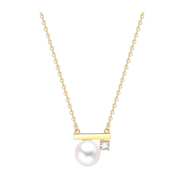 COLLAR PERLA PLATA 1ª LEY CHAPADA 40 + 5                                                            