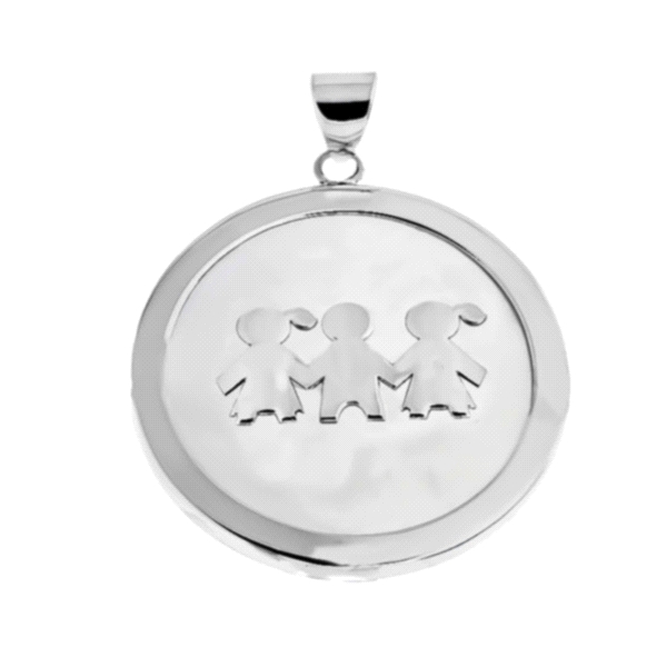 COLGANTE NIÑA NIÑO NIÑA PLATA 1ª LEY 30