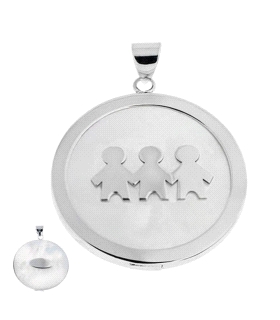 COLGANTE NACAR NIÑO-ÑO-ÑO PLATA 30 MM