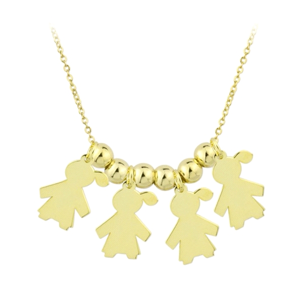COLLAR NIÑA-NIÑA-NIÑA- NIÑA PLATA 1ª LEY