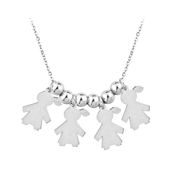 COLLAR NIÑA-NIÑA-NIÑA- NIÑA PLATA 1ª LEY