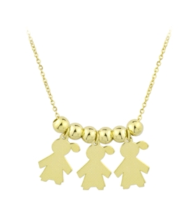 COLLAR NIÑA-NIÑA-ÑIÑA PLATA 1ª LEY  45 +