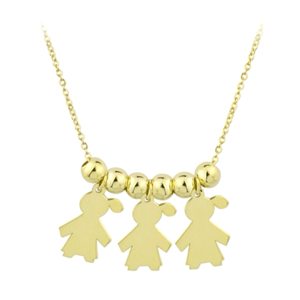 COLLAR NIÑA-NIÑA-ÑIÑA PLATA 1ª LEY  45 +