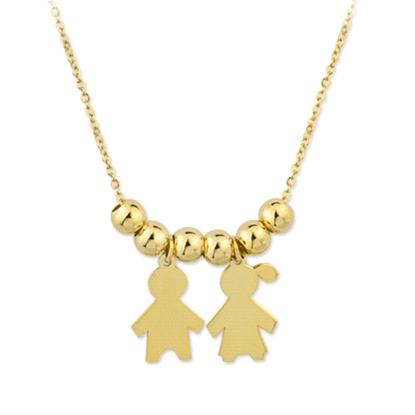 COLLAR NIÑO-NIÑA PLATA 1ª LEY CHAPADA  4                                                            