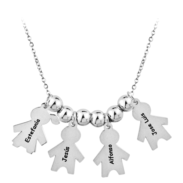 COLLAR 3 NIÑOS  + 1 NIÑO PLATA 1ª LEY RO
