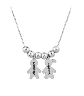 COLLAR NIÑA - NIÑO PLATA 1ª LEY 42 CM.