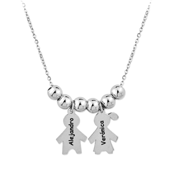 COLLAR NIÑA - NIÑO PLATA 1ª LEY 42 CM.