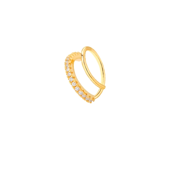 PENDIENTES EAR CUFF PLATA 1ª LEY 5 X 12                                                             