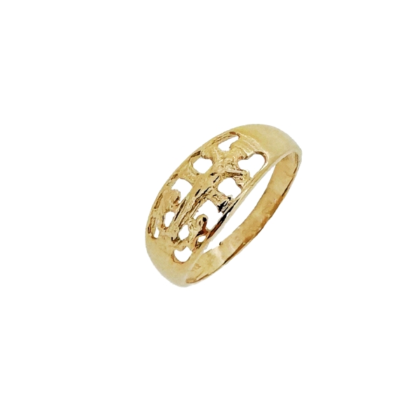 ANILLO CRUZ CARAVACA ORO 18 KTES. 7.50 M                                                            