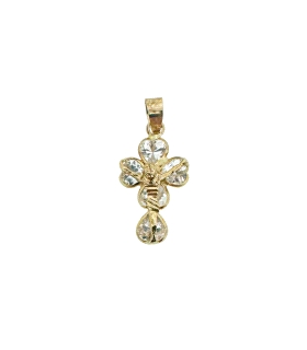 COLGANTE CRUZ CON CRISTO ORO 18 KTES. 17                                                            