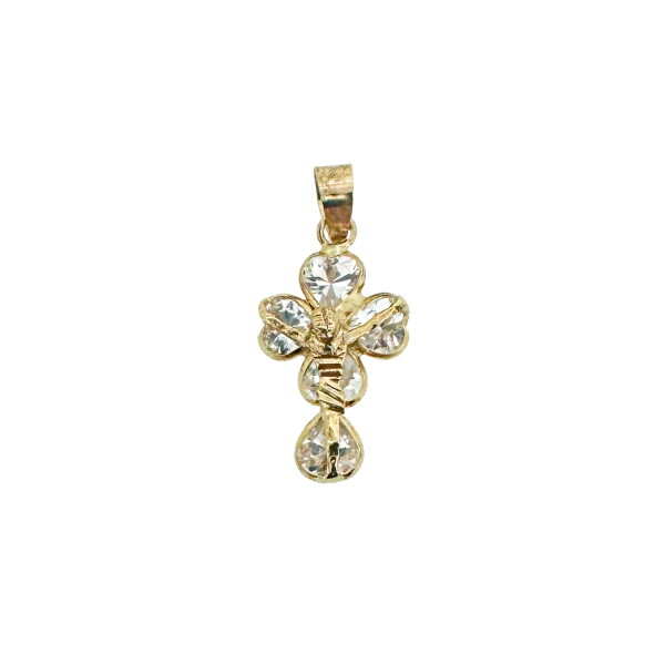 COLGANTE CRUZ CON CRISTO ORO 18 KTES. 17                                                            