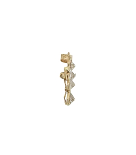 COLGANTE CRUZ CON CRISTO ORO 18 KTES. 17 X 12 MM.