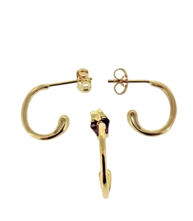 PENDIENTE AROS ORO 1ª LEY PRESION 12X10                                                             
