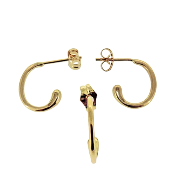 PENDIENTE AROS ORO 1ª LEY PRESION 12X10                                                             