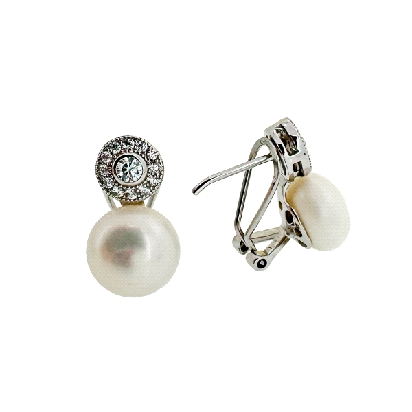 PENDIENTES PERLA TU Y YO PLATA 1ª LEY