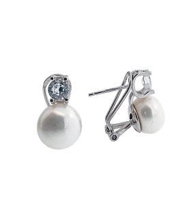 PENDIENTES PERLA TU Y YO PLATA 1ª LEY                                                               