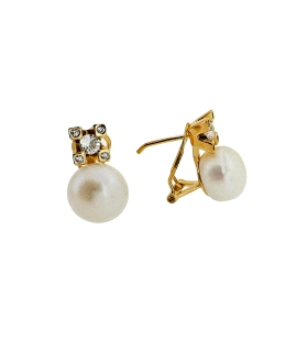 PENDIENTES PERLA TU Y YO PLATA 1ª LEY CH                                                            