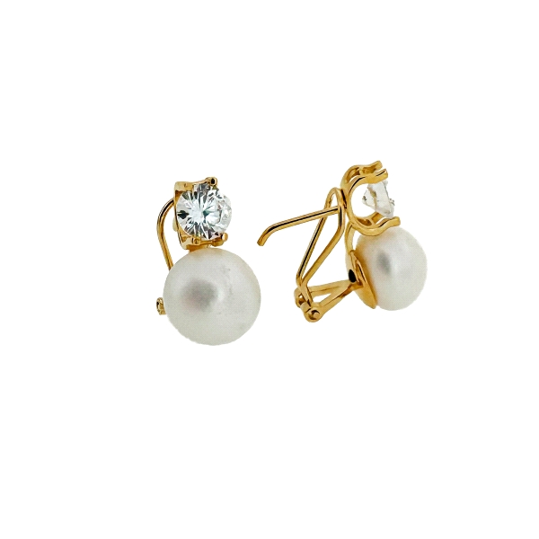 PENDIENTES PERLA TU Y YO PLATA 1ª LEY                                                               