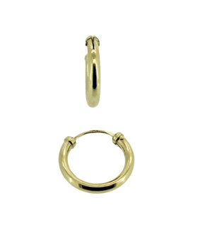 PENDIENTES CRIOLLAS ORO 18 KTES. 2 X 12                                                             