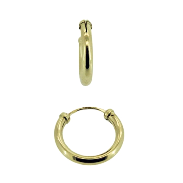 PENDIENTES CRIOLLAS ORO 18 KTES. 2 X 12                                                             