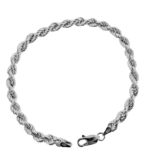PULSERA CORDON UNISEX PLATA 1ª LEY 4.90                                                             
