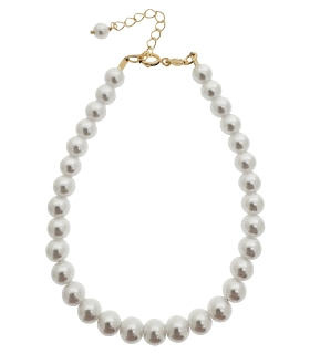 PULSERA CLASICA PERLAS SHELL PLATA 1ª LE                                                            
