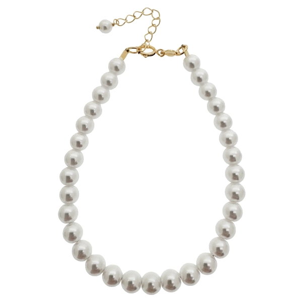 PULSERA CLASICA PERLAS SHELL PLATA 1ª LE                                                            