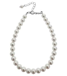 PULSERA CLASICA PERLAS SHELL PLATA 1ª LE                                                            