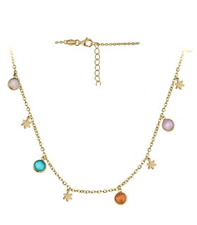 COLLAR ESTRELLAS PLATA 1ª LEY CHAPADA 38                                                            