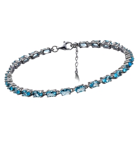 PULSERA MUJER PLATA 1ª LEY 18 + 4 CM.                                                               