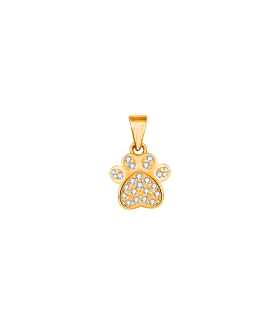 COLGANTE HUELLA ANIMAL PLATA 1ª LEY CHAP                                                            