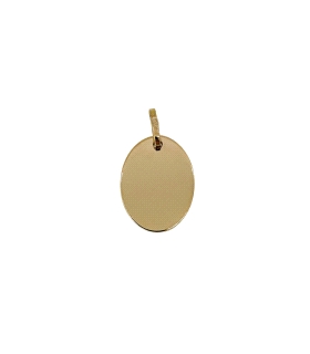 PLACA BRILLO ORO 18 KTES. 15 X 11 MM.                                                               