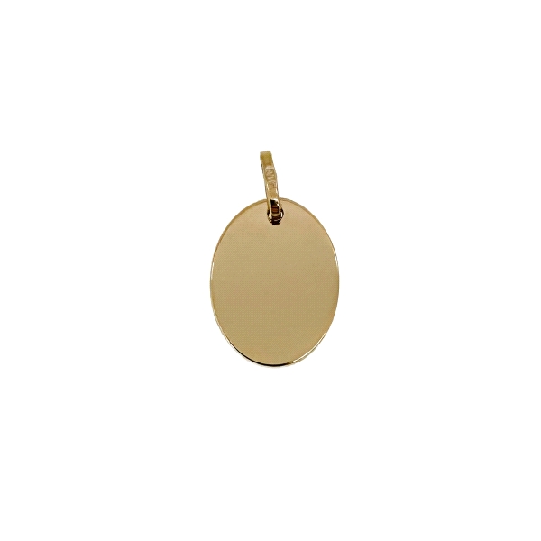 PLACA BRILLO ORO 18 KTES. 15 X 11 MM.                                                               