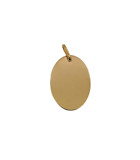 PLACA BRILLO ORO 18 KTES. 20 X 14 MM.                                                               