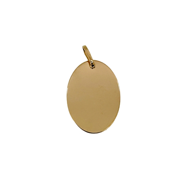 PLACA BRILLO ORO 18 KTES. 20 X 14 MM.                                                               