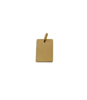PLACA BRILLO ORO 18 KTES. 15 X 11 MM.                                                               