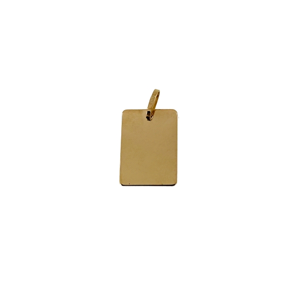 PLACA BRILLO ORO 18 KTES. 15 X 11 MM.                                                               